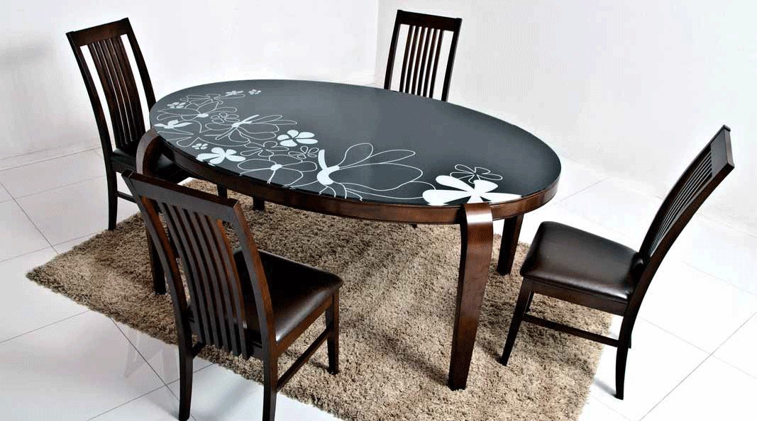 Фото - Стеклянный стол Ohio и стулья Davos