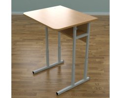Стол ученический одноместный с регулировкой высоты