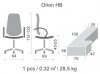 Крісло Orion HB фото Херсоні, Закарпаття