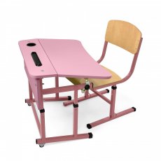 Фото - Комплект парта + стілець одномісний для НУШ без полиці