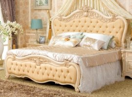 Ліжко (узголів'я натуральна шкіра) 801-2