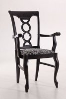 Дерев'яна кам'яний стілець Валенсія з підлокітниками