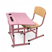 Комплект парта + стілець одномісний для НУШ без полиці